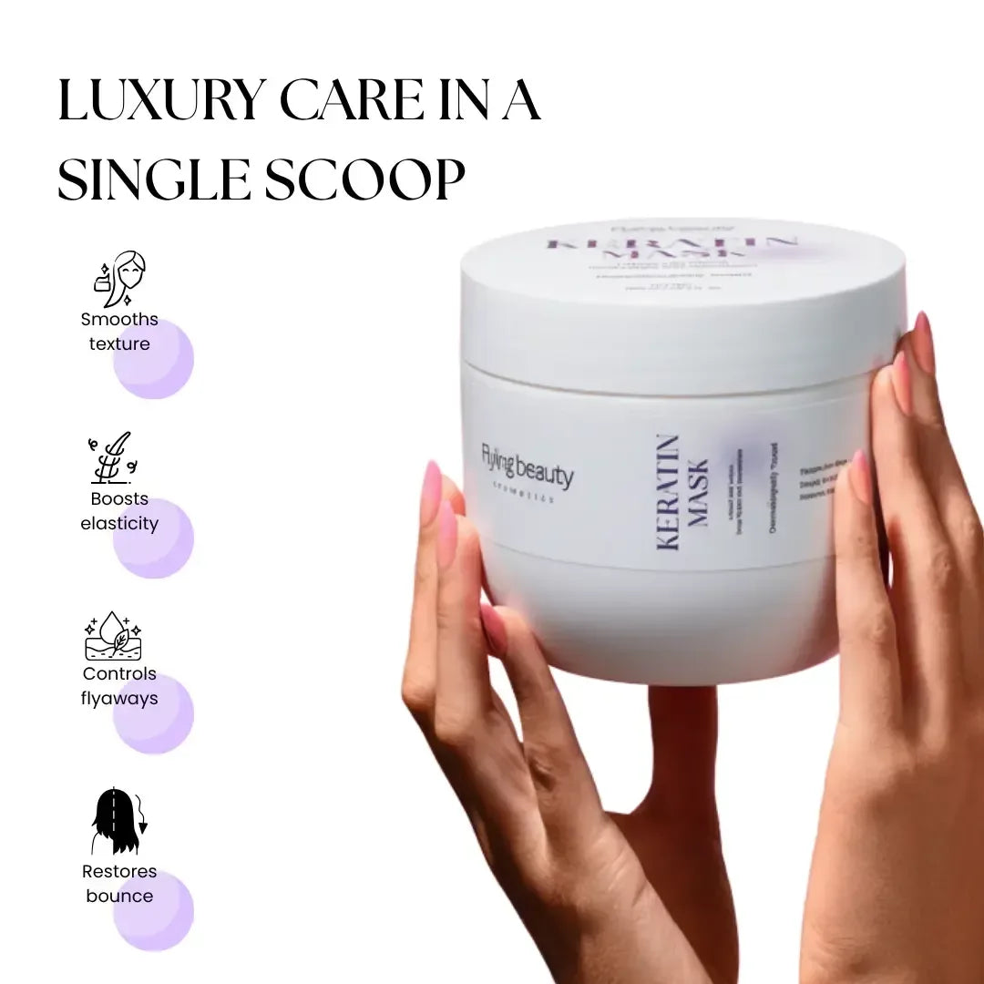 Keratin Hair Mask (500ml) - Flying Beauty