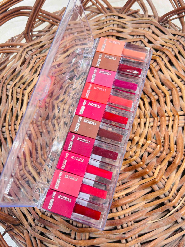 "Unleash bold, vibrant color with Ads Pro Fusion Lipstick! Long-lasting, smudge-proof, and infused with moisture for a flawless finish. Available in a wide range of stunning shades for every look. Elevate your lips with intense, all-day color.
